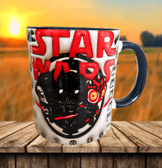 Star wars Baskı içi ve Kulpu Renkli Kupa