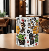Star wars Baskı içi ve Kulpu Renkli Kupa