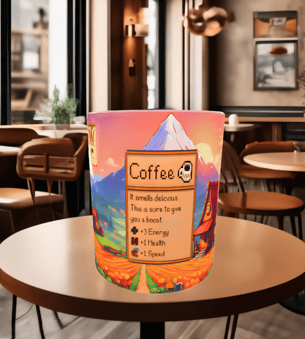 Stardew Valley Baskı içi ve Kulpu Renkli Kupa