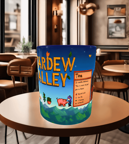 Stardew Valley Baskı içi ve Kulpu Renkli Kupa