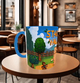 Stardew Valley Baskı içi ve Kulpu Renkli Kupa