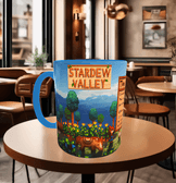 Stardew Valley Baskı içi ve Kulpu Renkli Kupa