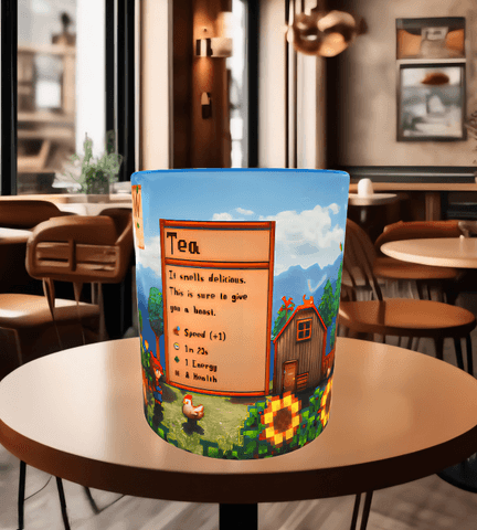 Stardew Valley Baskı içi ve Kulpu Renkli Kupa