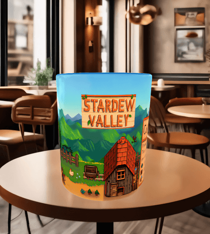 Stardew Valley Baskı içi ve Kulpu Renkli Kupa