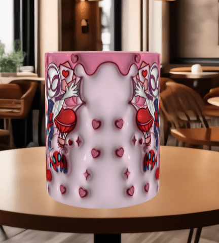 Örümcek adam Baskı içi ve Kulpu Renkli Kupa