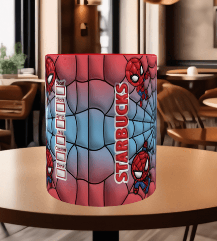 Örümcek adam Baskı içi ve Kulpu Renkli Kupa