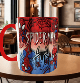 Örümcek adam Baskı içi ve Kulpu Renkli Kupa