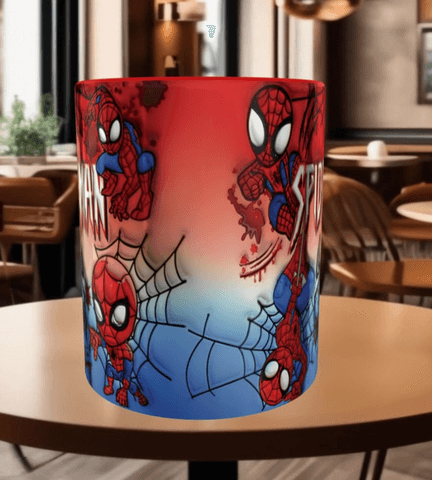 Örümcek adam Baskı içi ve Kulpu Renkli Kupa