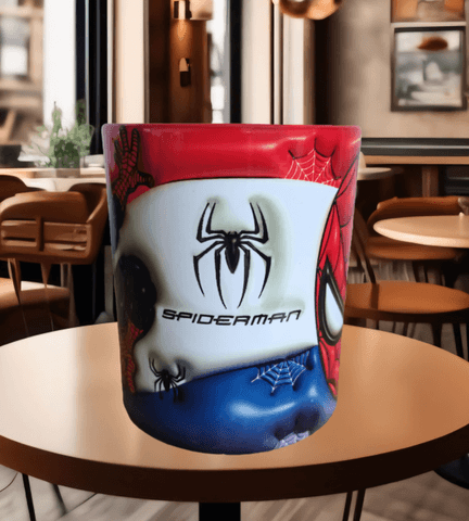 Örümcek adam Baskı içi ve Kulpu Renkli Kupa