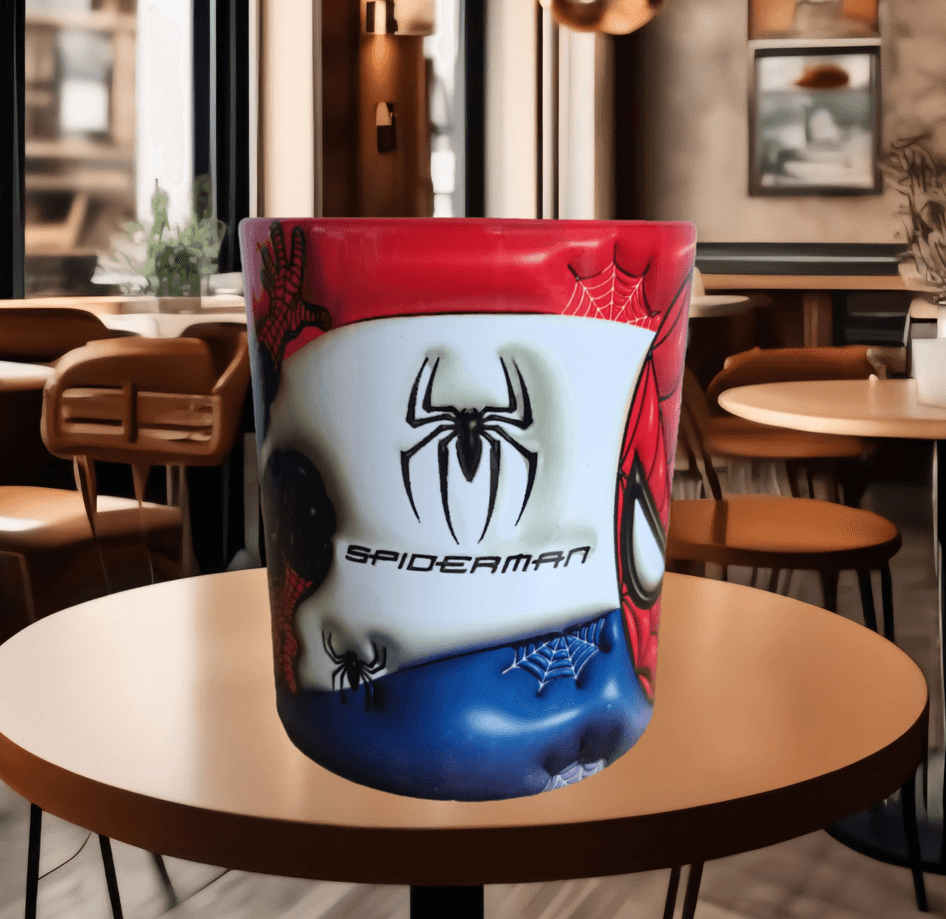 Örümcek adam Baskı içi ve Kulpu Renkli Kupa