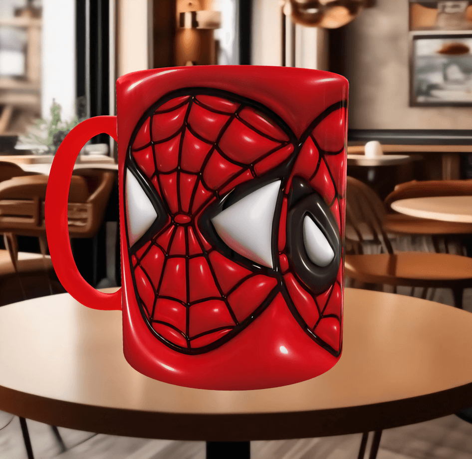 Örümcek adam Baskı içi ve Kulpu Renkli Kupa