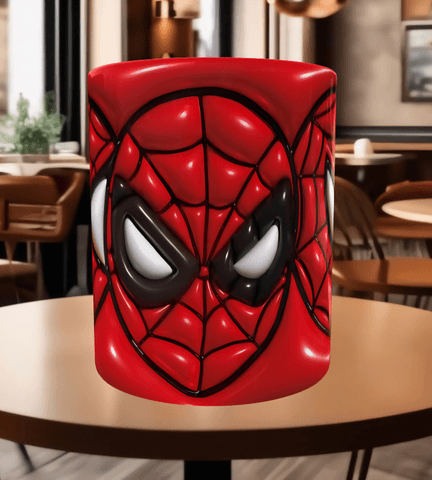 Örümcek adam Baskı içi ve Kulpu Renkli Kupa