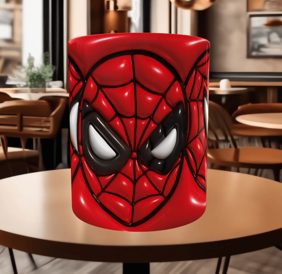 Örümcek adam Baskı içi ve Kulpu Renkli Kupa