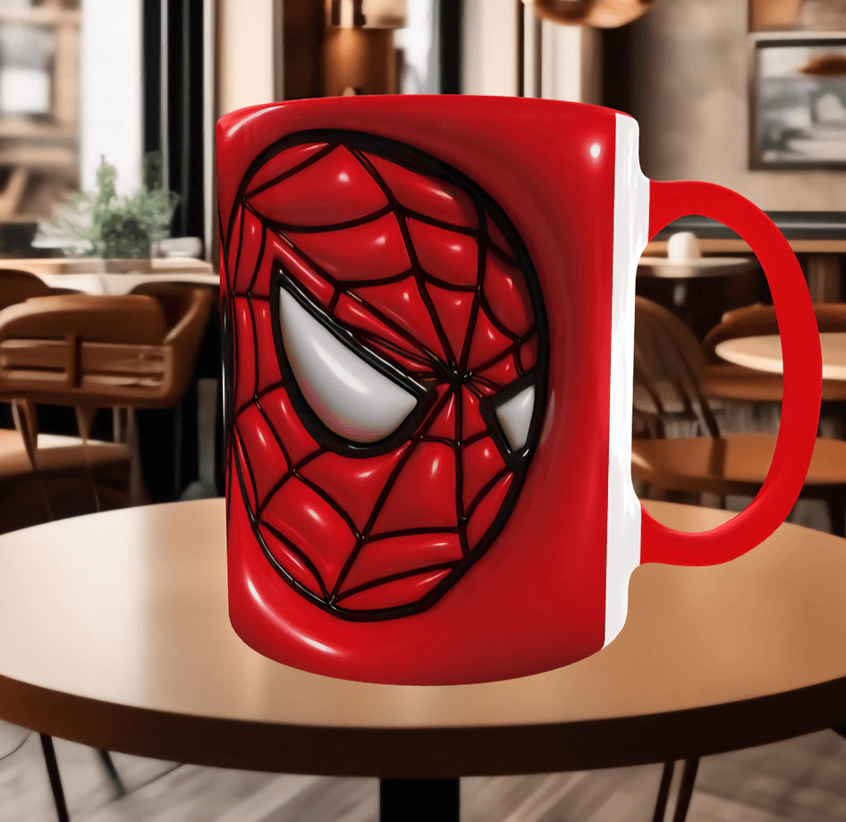 Örümcek adam Baskı içi ve Kulpu Renkli Kupa