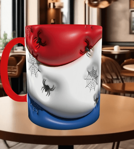 Örümcek adam Baskı içi ve Kulpu Renkli Kupa