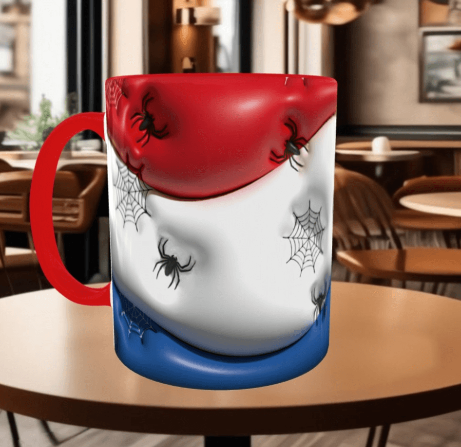 Örümcek adam Baskı içi ve Kulpu Renkli Kupa