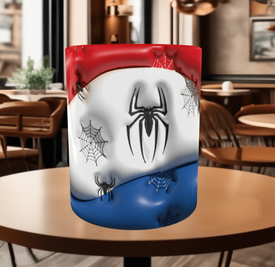 Örümcek adam Baskı içi ve Kulpu Renkli Kupa