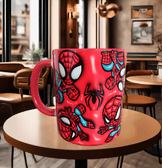 Örümcek adam Baskı içi ve Kulpu Renkli Kupa