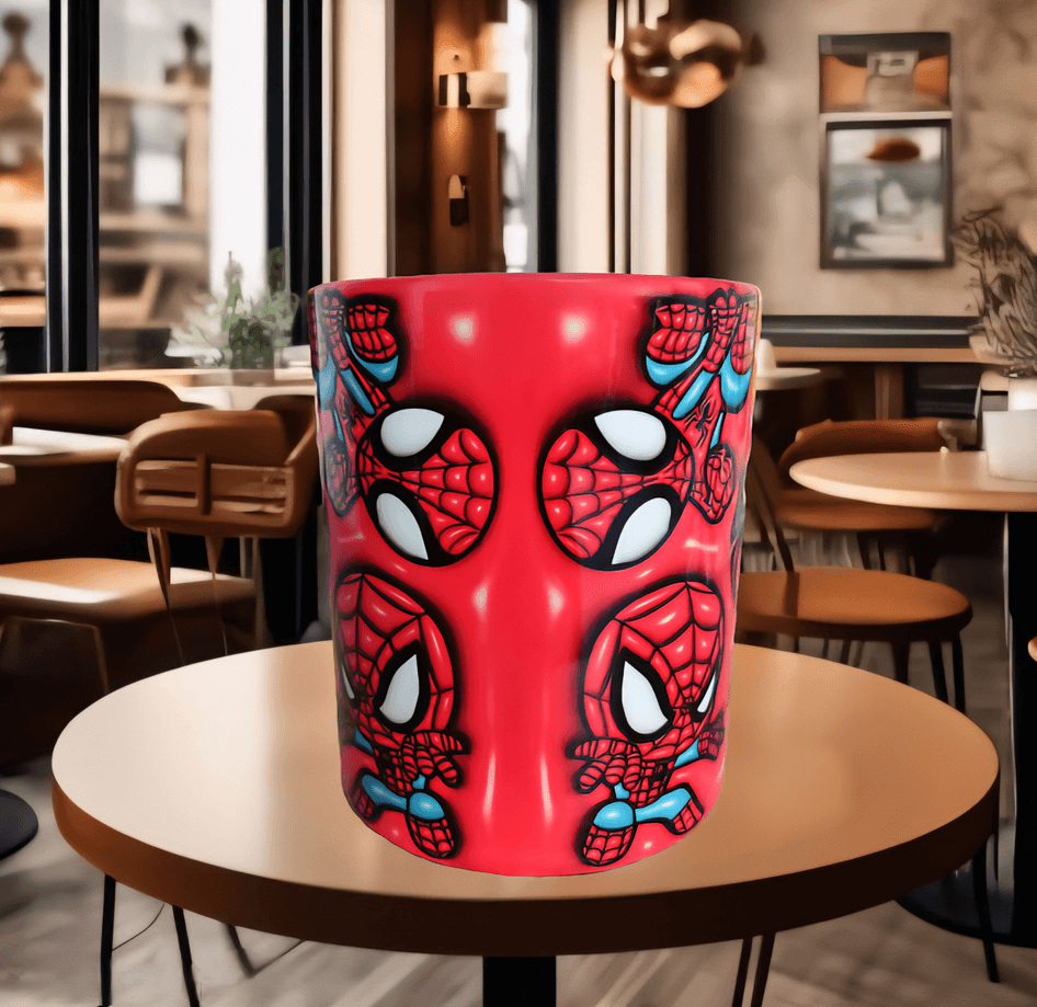 Örümcek adam Baskı içi ve Kulpu Renkli Kupa