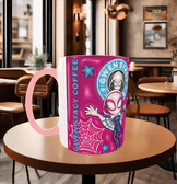 Örümcek adam Baskı içi ve Kulpu Renkli Kupa