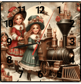 Noel gecesi christmas vintage baskı metal hediyelim dekoratif kaliteli duvar saati