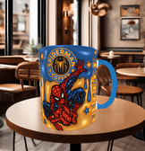 Örümcek adam Baskı içi ve Kulpu Renkli Kupa