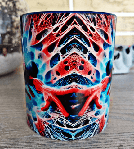 Örümcek adam Baskı içi ve Kulpu Renkli Kupa