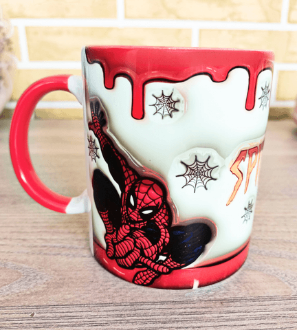 Örümcek adam Baskı içi ve Kulpu Renkli Kupa