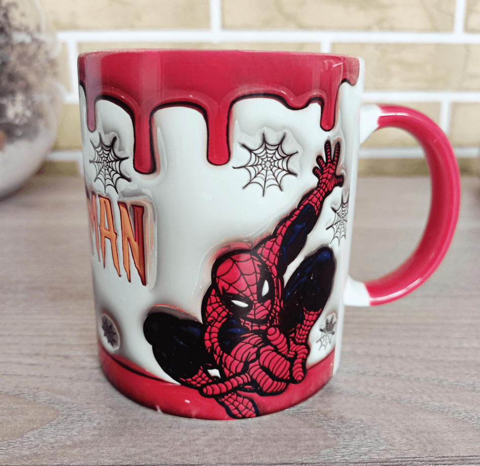 Örümcek adam Baskı içi ve Kulpu Renkli Kupa