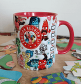 Ters Yüz Baskı içi ve Kulpu Renkli Kupa