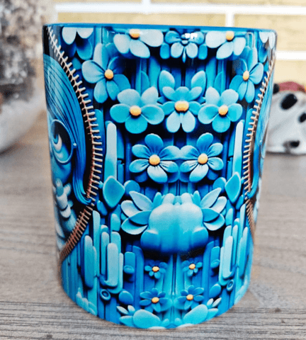 Ters Yüz Baskı içi ve Kulpu Renkli Kupa