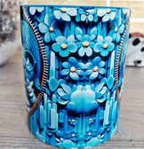 Ters Yüz Baskı içi ve Kulpu Renkli Kupa