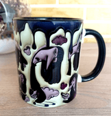 Ters Yüz Baskı içi ve Kulpu Renkli Kupa