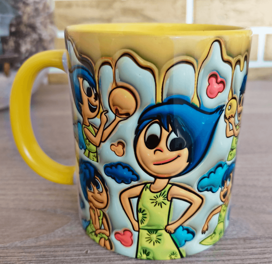 Ters Yüz Baskı içi ve Kulpu Renkli Kupa