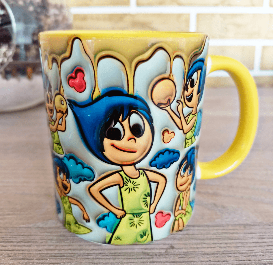 Ters Yüz Baskı içi ve Kulpu Renkli Kupa