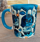 Ters Yüz Baskı içi ve Kulpu Renkli Kupa