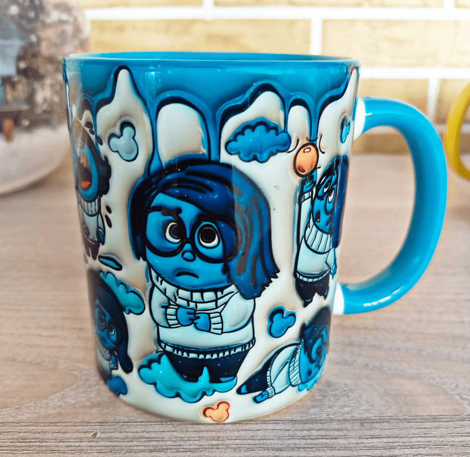 Ters Yüz Baskı içi ve Kulpu Renkli Kupa