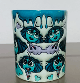 Ters Yüz Baskı içi ve Kulpu Renkli Kupa