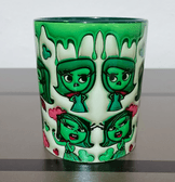 Ters Yüz Baskı içi ve Kulpu Renkli Kupa