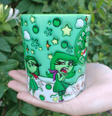 Ters Yüz Baskı içi ve Kulpu Renkli Kupa