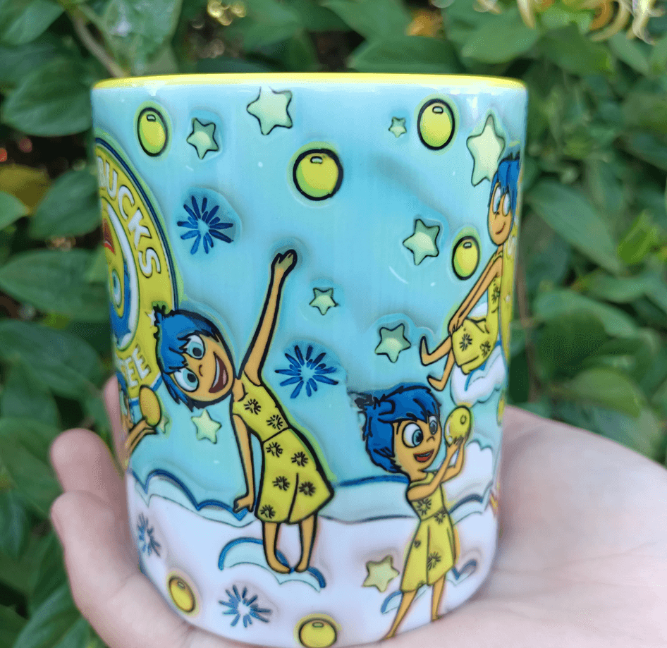 Ters Yüz Baskı içi ve Kulpu Renkli Kupa