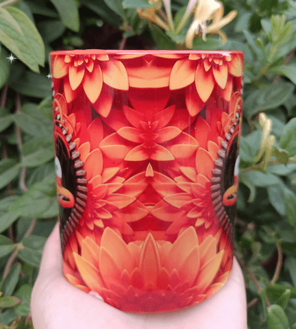 Ters Yüz Baskı içi ve Kulpu Renkli Kupa