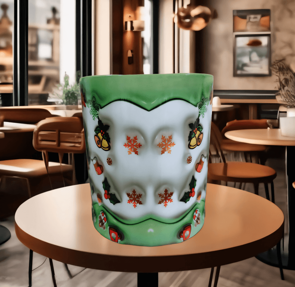 Ters Yüz Baskı içi ve Kulpu Renkli Kupa