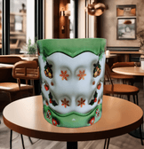 Ters Yüz Baskı içi ve Kulpu Renkli Kupa