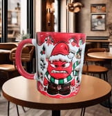 Ters Yüz Baskı içi ve Kulpu Renkli Kupa