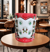 Ters Yüz Baskı içi ve Kulpu Renkli Kupa