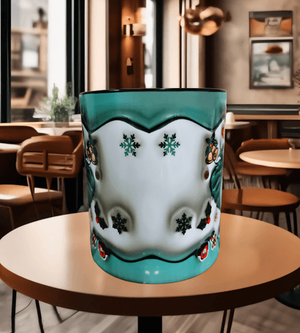 Ters Yüz Baskı içi ve Kulpu Renkli Kupa