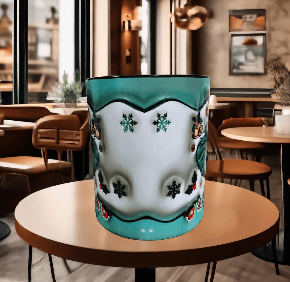 Ters Yüz Baskı içi ve Kulpu Renkli Kupa