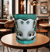 Ters Yüz Baskı içi ve Kulpu Renkli Kupa