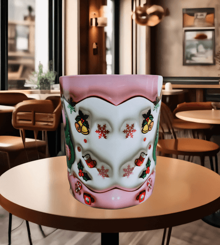 Ters Yüz Baskı içi ve Kulpu Renkli Kupa